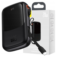 Baseus Powerbank 10000 MAH 20 W FÜR Handys UND USB-C-GERÄTE MIT 3A-KABEL