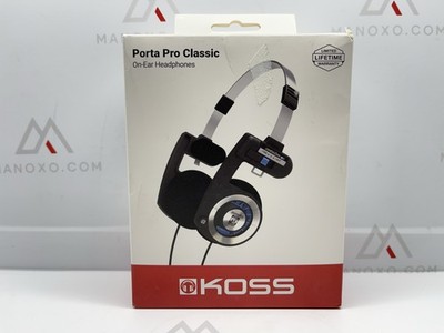 Koss Porta Pro On Ear Headphones with Case, Black / Silver