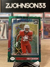 2024 Panini Donruss Rated Rookie Trey Benson #326 (RC) Optic Green Velocity | NM