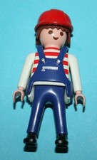 Playmobil Ersatzteile Figur 3003 Gabelstapler Fahrer blaue Latzhose