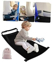 Toddler Travel Bed, Airplane Travel Seat Essentials Kids, Portable Black