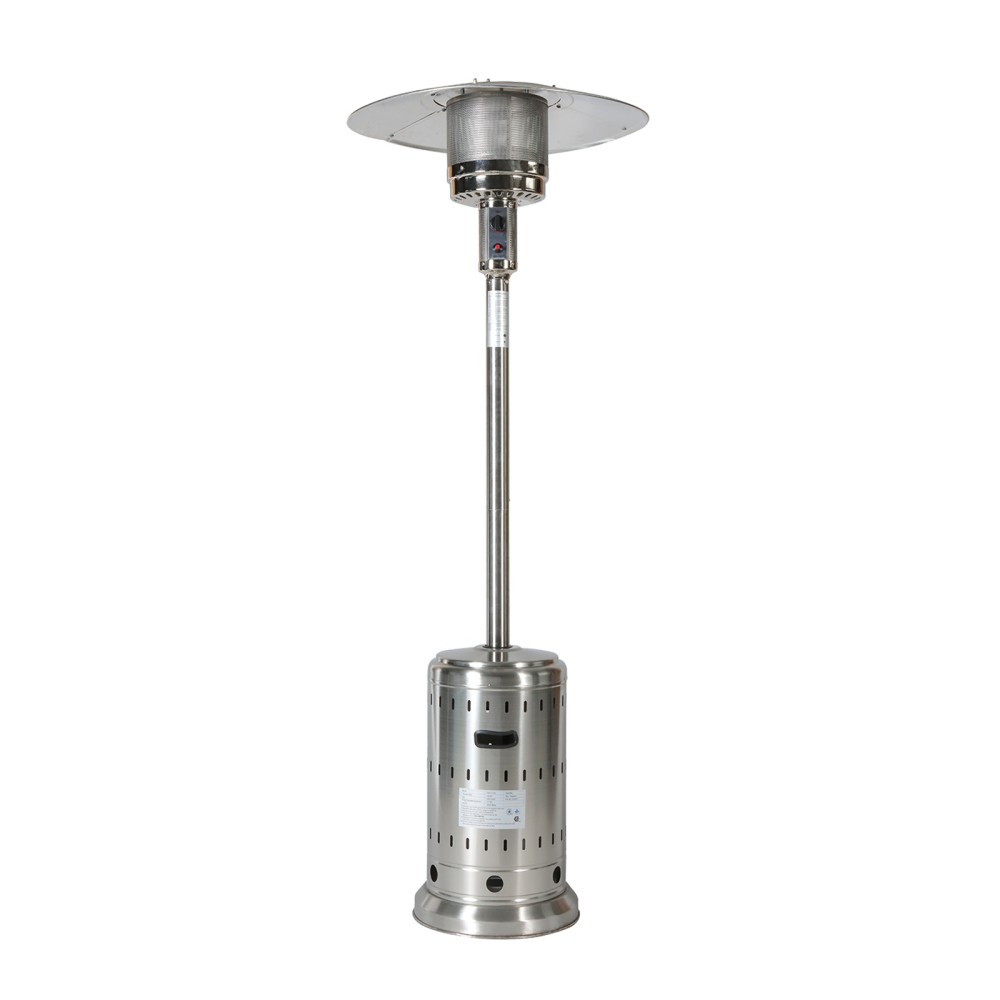 Outdoor Fire Pit Table with Wheels and Lid Includes Stainless Steel Burner