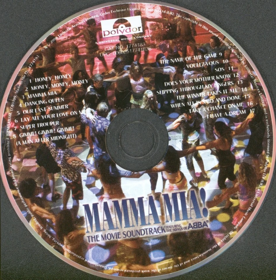 Mamma Mia Film-Soundtrack CD Europa Polydor 2008 Enthält Abba EX/EX - Bild 3 von 3
