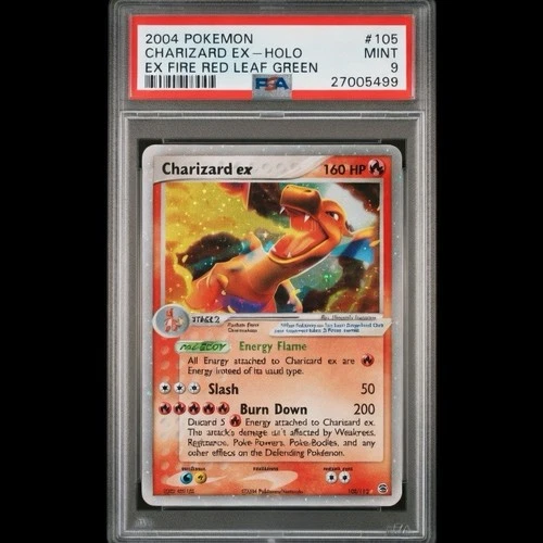 2004 Pokémon Charizard ex #105 Holo EX FireRed LeafGreen FRLG - MINT PSA 9
