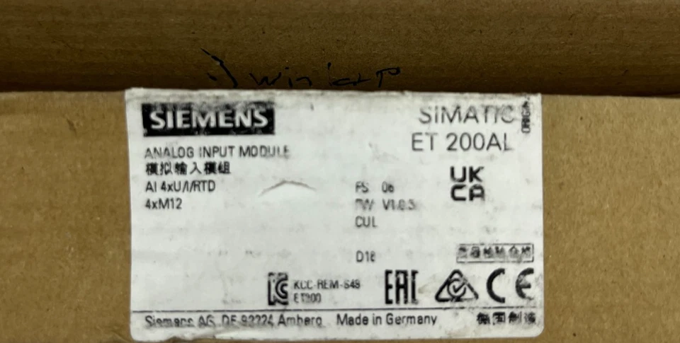 Siemens SIMATIC ET 200AL Analog Input Module 6ES7144-5KD00-0BA0 AI 4xU/I/RTD - Image 2 of 4