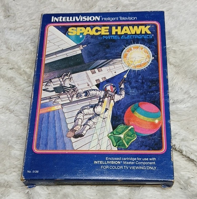 Mattel Electronics Space Hawk - Intellivision Shooter w/ Box Manual