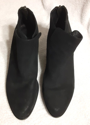 Eileen Fisher Willis Wedge Booties Size 8 - Back Zip - Vero Cuoio Italian Soles