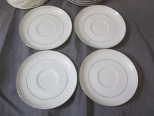 Lot of 4 Vintage Crown Victoria Fine China Lovelace 6in Saucer Plate Japan