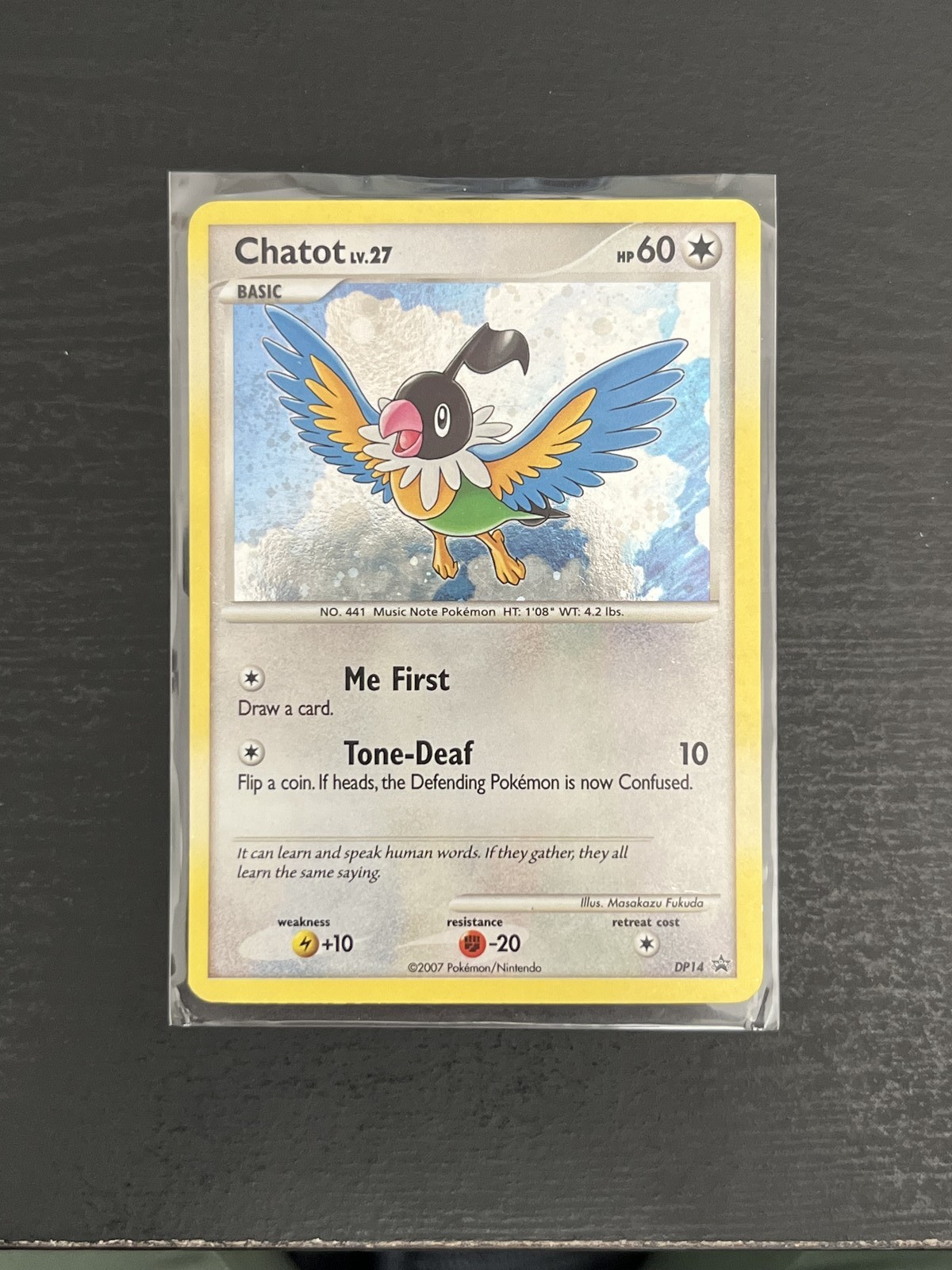 Chatot Diamond and Pearl Promos DP14 Holofoil Lightly Played