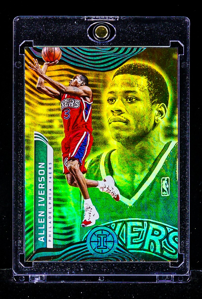 Allen Iverson RARE REFRACTOR PRIZM INVESTMENT CARD Philadelphia 76ers SP