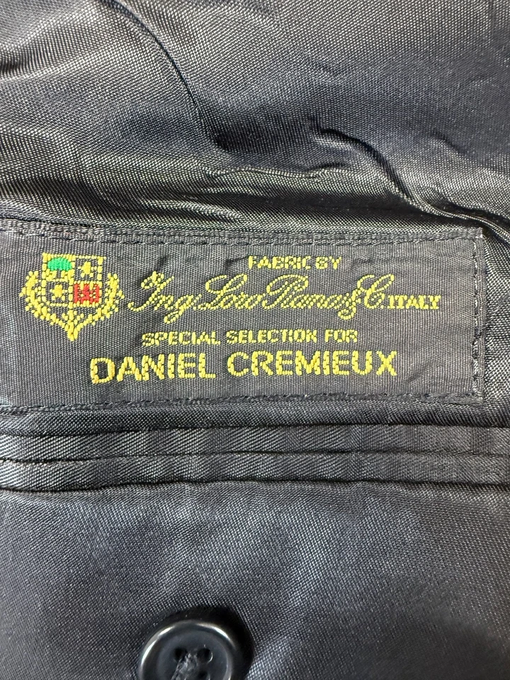 Traje De Colección Loro Piana Cremieux 2 Piezas, 42R, 35x30, Gris Oscuro Rayas, Super 130 Foto 2 de 4