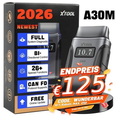 2026 XTOOL Anyscan A30M V2.0 Wireless BT OBD2 Scanner Bidirektionales Scan-Tool