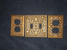 Set Of Vintage Plastic Wall Switch Electric Cover Mid