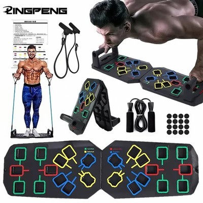 Multifunctional Folding Push-Up Board Set for Upper-Body Training - Portable Edi