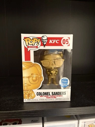 Funko Pop! Vinyl: Ad Icons Colonel Sanders Gold Metallic Funko Shop Exclusive