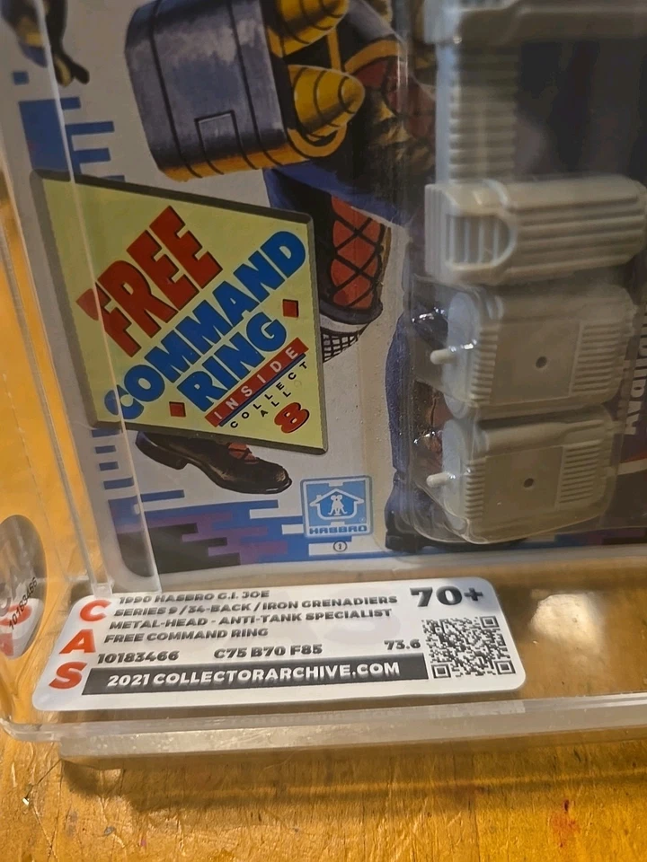 Винтажный GI Joe железные крестоносцы, металлическая голова оценена, cas. Moc - Изображение 3 из 4