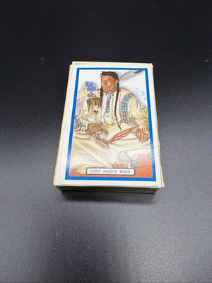 #ad Deck Of Great Northern Railroad Blackfeet Indian Playing Cards Complete $20.00