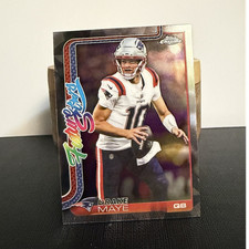 Topps 2024 Chrome Future Stars Drake Maye Patriots Insert Football Card FS-7