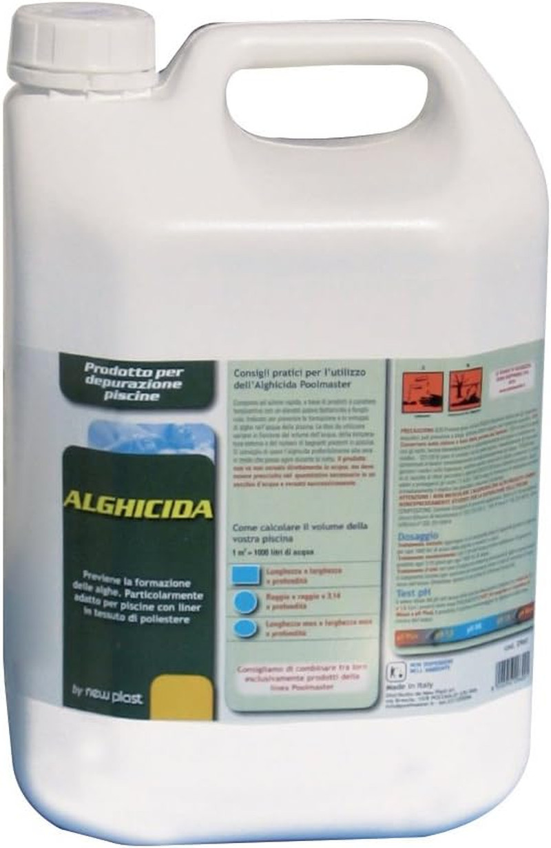 Alghicida Piscina 2960 Tanica 5 Lt: Acqua Limpida e Pareti Mai Scivolose