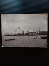 1890's British Battleship at Malta.