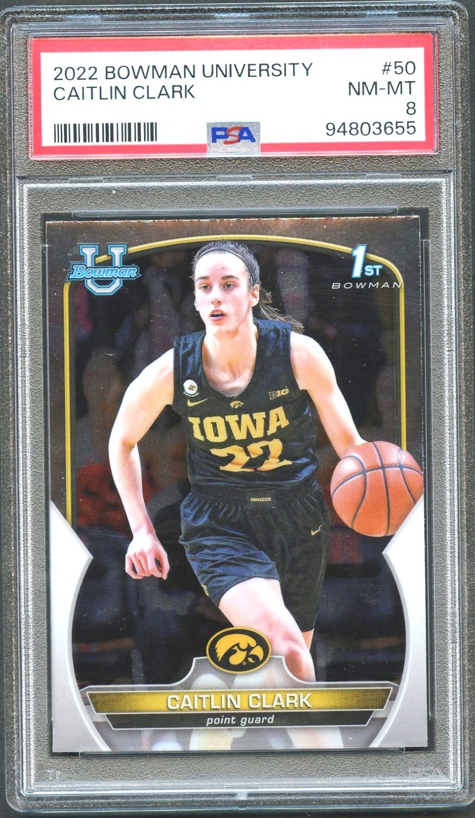 2022-23 Bowman University Chrome - Caitlin Clark #50 (RC)