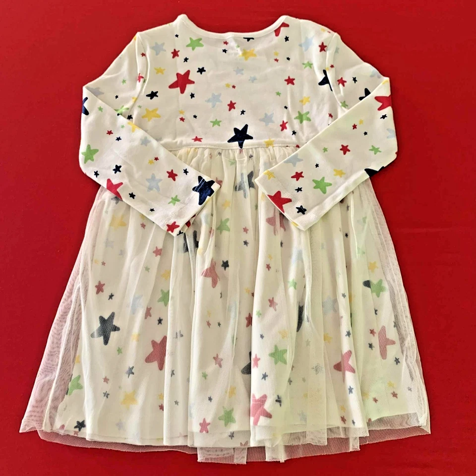 Vestido festivo "STAR TULLE" de luna y espalda de Hanna Andersson. 3 años. ¡Regalo perfecto! Foto 4 de 4