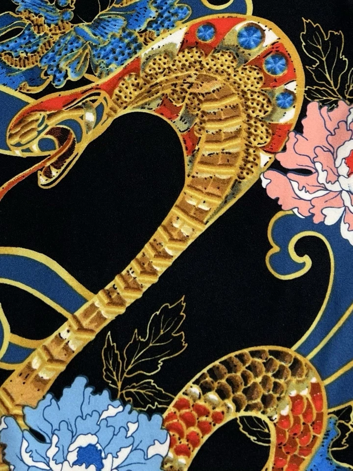 LuLaRoe Leggings TC Tall Curvy SNAKE Animal Floral Colorful COBRA India China - Image 2 of 4