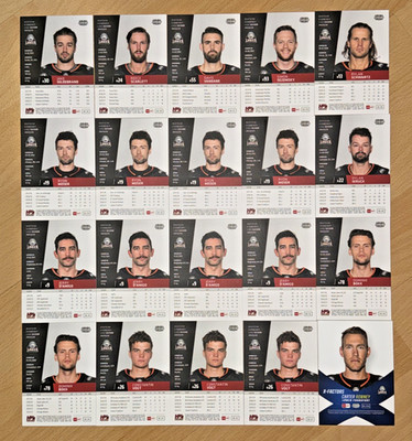 20 x Playercards DEL Saison 2022/23 Löwen Frankfurt Zusatzkarte Carter Rowney