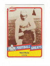 1989 SWELL FOOTBALL GREATS MEL HEIN #7
