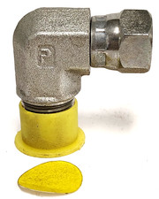 PARKER 3/8" MALE NPT  X 3/8" FEMALE JIC SWIVEL ELBOW CONNECTOR 6X6EF-S