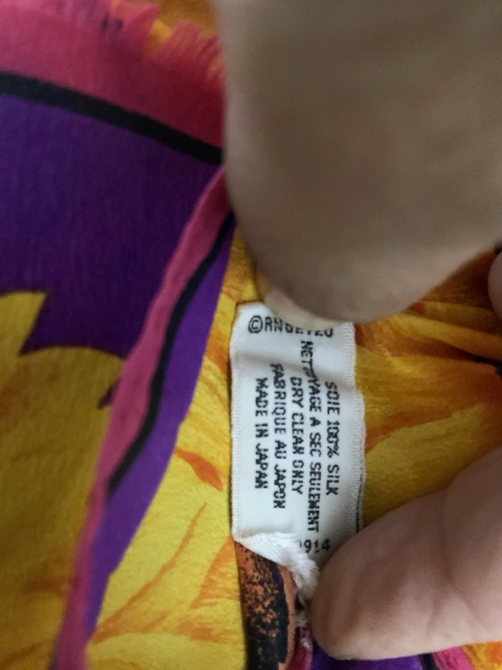 Bufanda para mujer ADRIENNE VITTADINI M.I.Japan multicolor flor seda 11"/51" PEC Foto 4 de 4