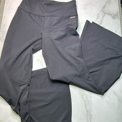 Avec Les Filles Women's Flared Leg Pants Side Slit Size M