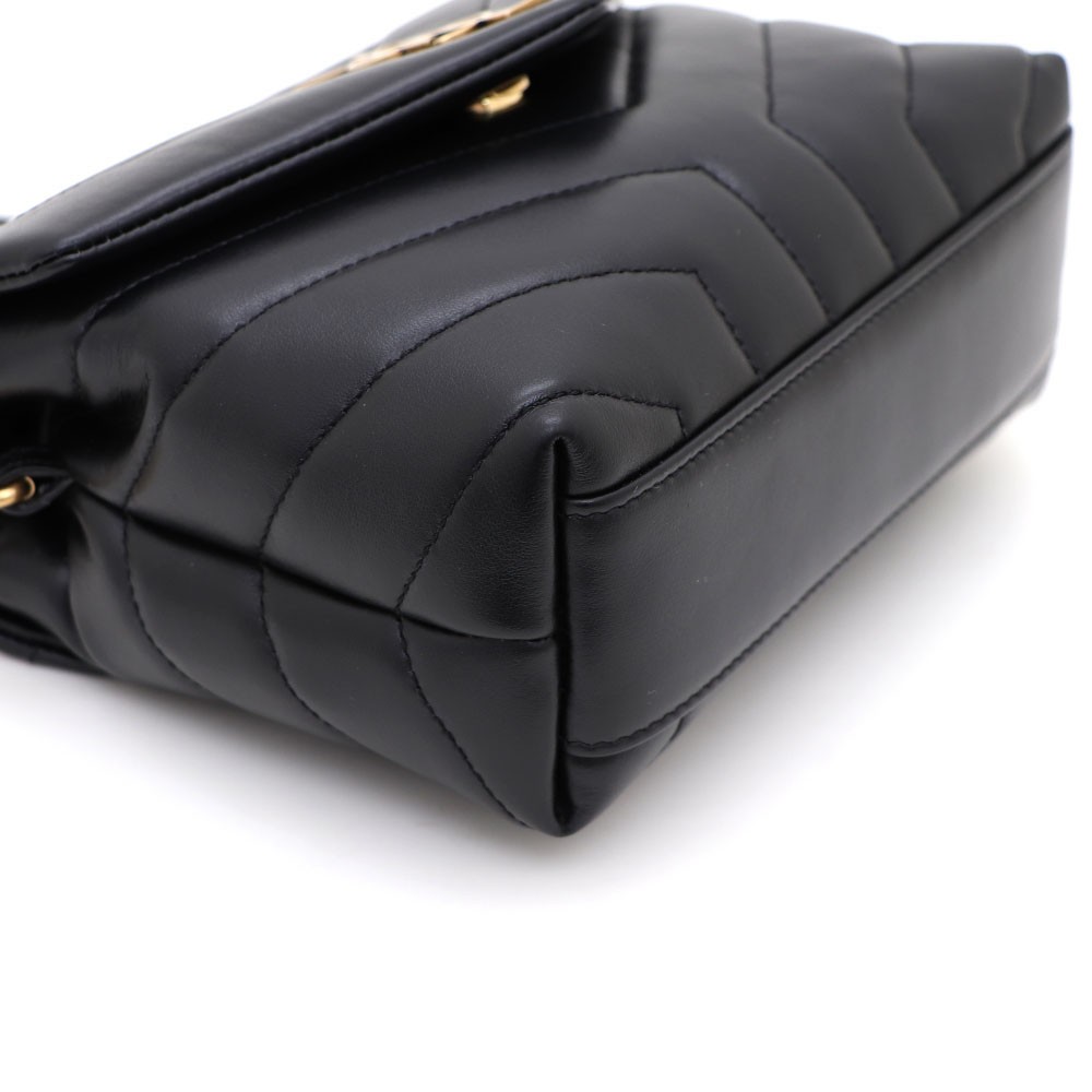 Borsa a tracolla Saint Laurent Monogram Lulu Toy con hardware dorato 678401