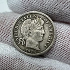 1914 D Barber Dime. 90% Silver.  Nice Higher Grade Old US Coin!