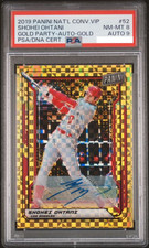 PSA 8 Auto 9 Shohei Ohtani 2019 Panini National Convention VIP Gold #52 5/5
