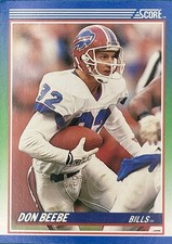 1990 Score - Don Beebe #46 - Buffalo Bills Football Card
