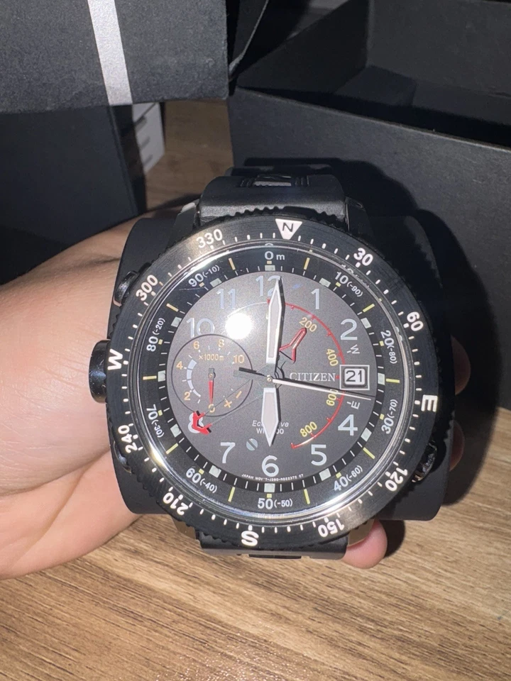 Citizen Promaster Altichron Black Dial Stainless Steel Men's Watch BN4044-15E - Image 3 of 4