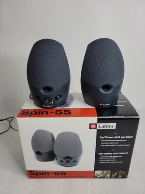 Labtec Spin-55 Multi-purpose Stereo Speaker Pair Black
