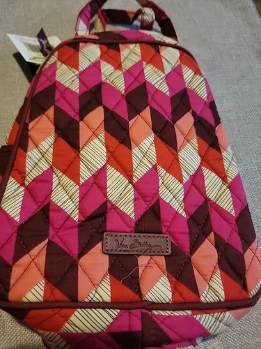 Vera Bradley Lunch Bunch Women's Bag Handle Lined Bohemian Chevron School Lunch - Picture 2 of 5