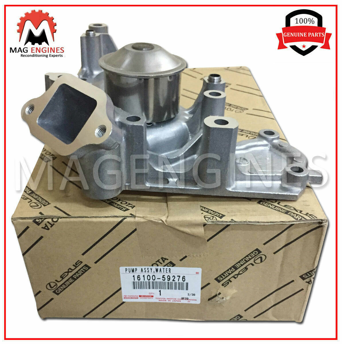 ★E.M.I★ 16100-59276 GENUINE OEM WATER PUMP ASSEMBLY 1610059276 | eBay
