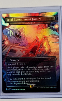 MTG Magic the Gathering Secret Lair Ghostbusters Foil Total Containment Failure