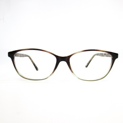 WP20200 green Womens Oval Acetate Full Rim Eyeglasses Frames 56-15-145
