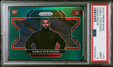 2022 Prizm WWE Gable Steveson Rookie RC Green Prizm #23 PSA 9
