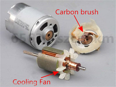 Geuxe RS380 DC 1.5-18V 30000RPM Moteur 38x28mm pour RC Model Toys DIY Argent