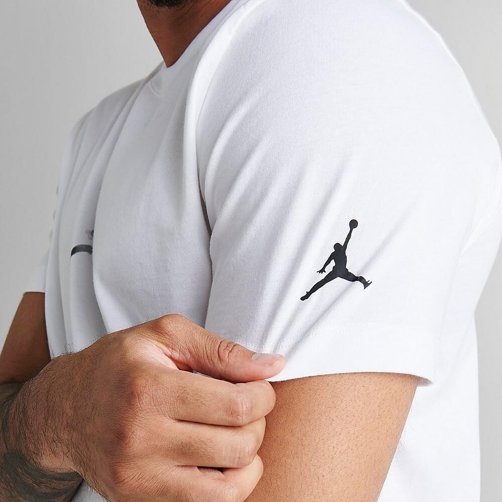 Nike Jordan Watercolor Graphic T-Shirt White/Game Royal Men's 3XL BNWT image 2