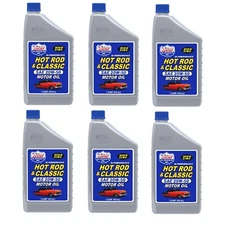 Lucas Oil Set of 6 Hot Rod & Classic Car SAE 20W-50 Motor Oil 1 Quart Bottles