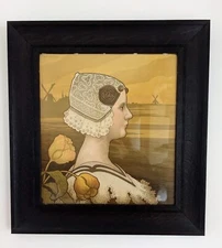 PAUL BERTHON: Original Framed Lithograph of Queen Wilhelmina of the Netherlands