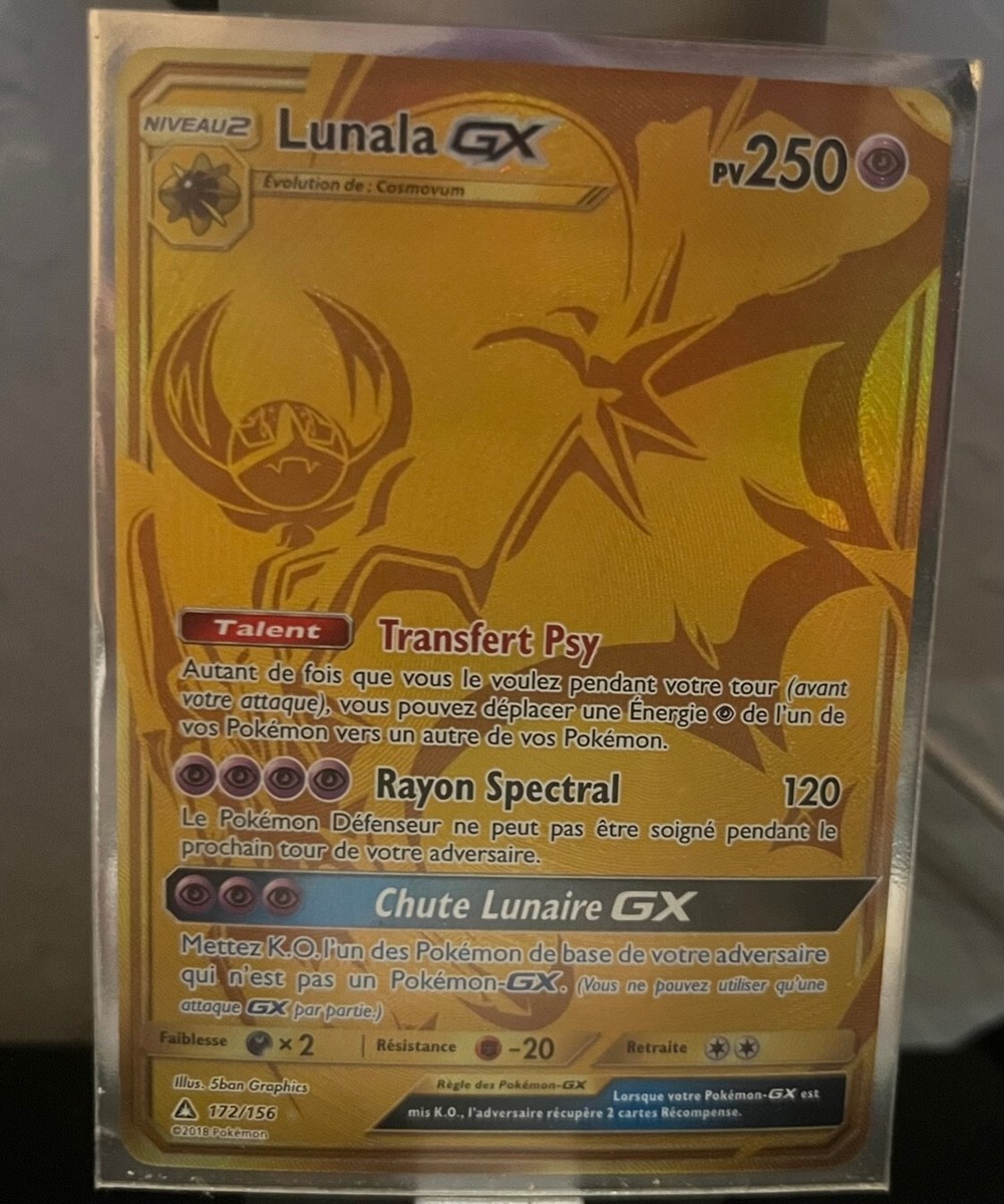 Lunala GX - 172/156 - Secret Rare - Sun & Moon: Ultra Prism