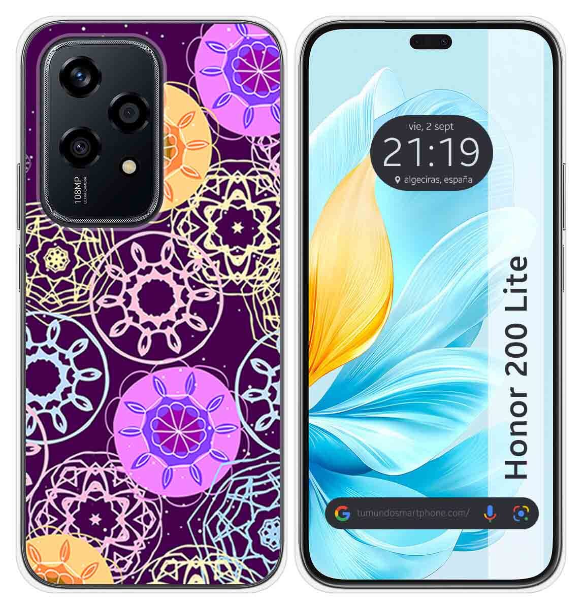 Cover Silicone per Huawei Honor 200 Lite 5G Disegno Circolare Disegni
