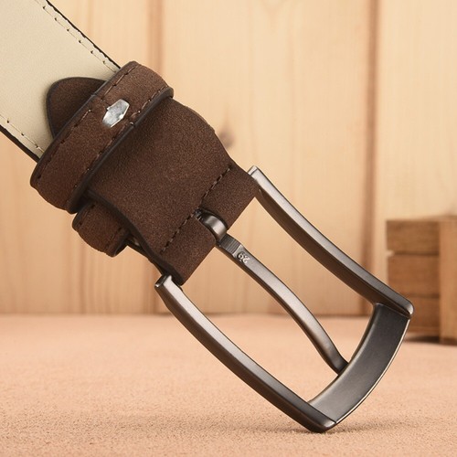 Adjustable Men's Suede Belt Leisure Pants Accessories Metal Buckle Belt Male - Picture 5 of 14